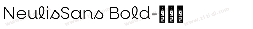 NeulisSans Bold字体转换